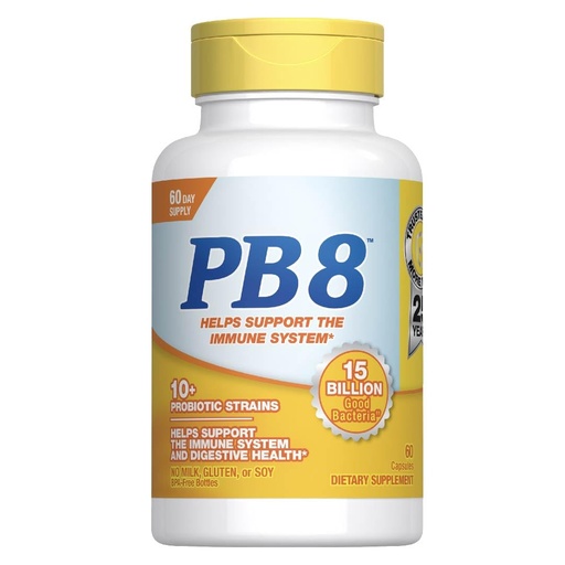 [BRSWKED3OIBRS3TA] Nutrition Now PB 8 Probiotic Immune System and Digestive Support* Dietary Supplement, 60 Count
