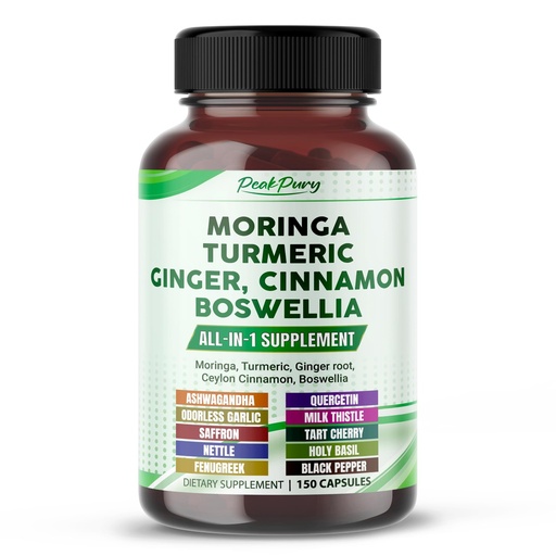 [BRSRAZTQDF6AICTU] Moringa, Turmeric, Ginger Root, Ceylon Cinnamon, Boswellia