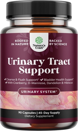 [BRSROZ3QPMPAED3Z] Urinary Tract Health için D Mannose Capsules - Yüksek Potency D-Mannose with Cranberry Juice Toz & Dandelion for Urinary Tract Health for Women Fast Acting Super Tempd Cranberry - 90 Capsules