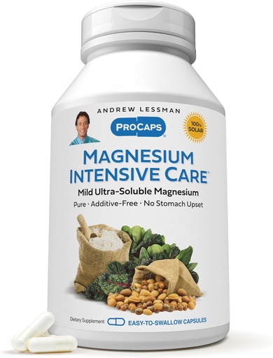 [BRSWIGYIOJ4RWCTC] Andrew Lessman Magnesium Intensive Care 500 Kapsle - 200mg Mírné Ultra- rozpustné hořčík, Podporuje Nervy, Svaly, Mozek a srdce, Žádné přísady, Jemně i nejcitlivější stomachy