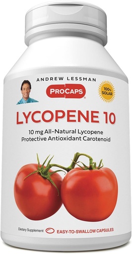 [BRSWYZQLOR4AYFA4] ANDREW LESSMAN Lycopene 10 mg - 360 Softgels -Protective Anti-oxidant Carotenoid. Helps Protect Tissues from Free-Radical Damage, Supports Breast, Prostate, Cardiovascular System. No Additives