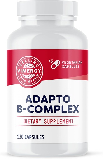 [BRSRMYYDAUMW2ETU] Complejo Vimergy Adapto B, 120 Servings – High Potency with 8 B Vitamins, Rhodiola & Hawthorn Berry – Supports Mental Energy, Cognition, Mood - Non-GMO, Kosher, Vegan, Paleo, No Gluten, No Soy