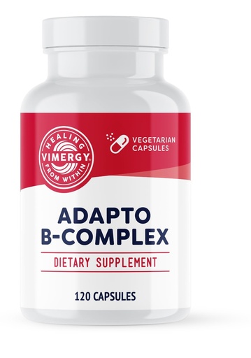 [BRSRMYYDAUMW2ETU] Vimergy Adapto B Complex, 120 Servings – High Potency with 8 B Vitamins, Rhodiola & Hawthorn Berry – Supports Mental Energy, Cognition, Mood - Non-GMO, Kosher, Vegan, Paleo, No Gluten, No Soy