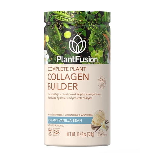 [BRSWIYQ7BN5AKYAZ] PlantFusion Vegan Collagen Powder - Plant Based Collagen Protein Powder for Muscle & Joints, Hair, Skin & Nails - Keto, Gluten Free, Soy Free, Non-Dairy, No Sugar, Non-GMO - Vanilla 11.43 oz