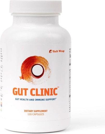 [BRSRMZILC4GQIGT6] SaltWrap Gut Clinic Postbiotics - Gut Health, Complete Gut Repair, Barrier & Immune Support - Helps Bloating, Gas & Indigestion - 90 Capsules