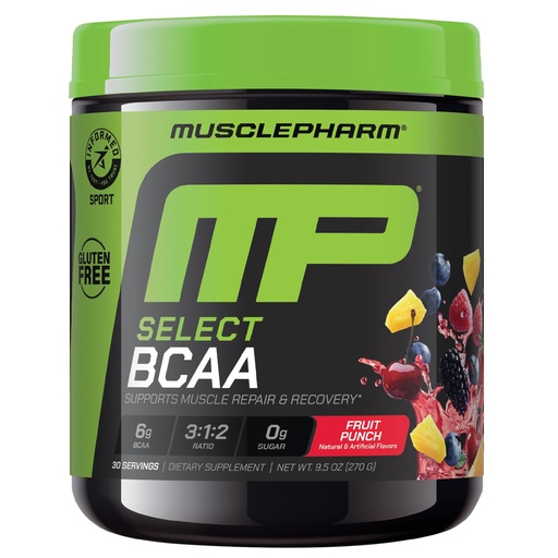 [BRSWG2TRA4HQM33O] MusclePharm Essentials BCAA Powder, Pre & Post Workout Recovery Drink, Supports Muscle Recovery & Energy, Essential Amino Acids, 30 Serv, Fruit Punch