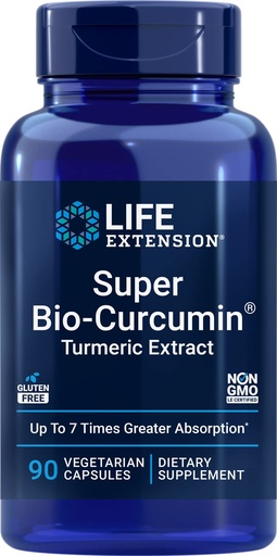 [BRSRM2Y6ABYBYDI3] Life Extension Super Bio-Curcumin Turmeric Extract 400mg, 90 Veg Caps - Vegetarian Capsules - Non-GMO - Highly Absorbable