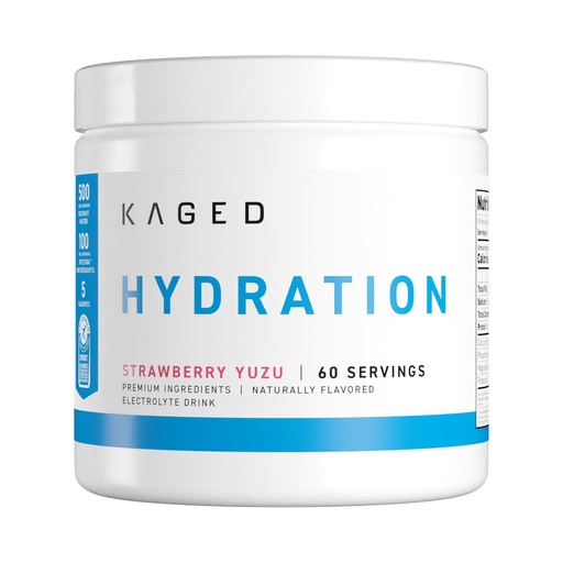 [BRSRMHTRAUARMELU] Kaged Sugar Free Hydration | 5 Key Electrolytes | Coconut Water | Tastes Amazing | 60 Servings
