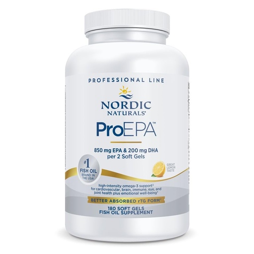 [BRSWIEYIBMORSDTG] Nordic Naturals ProEPA, Lemon - 180 Soft Gels - 1210 mg Omega-3 - High-Intensity EPA Formula for Healthy Mood, Heart Health & Cellular Function - Non-GMO - 90 Servings
