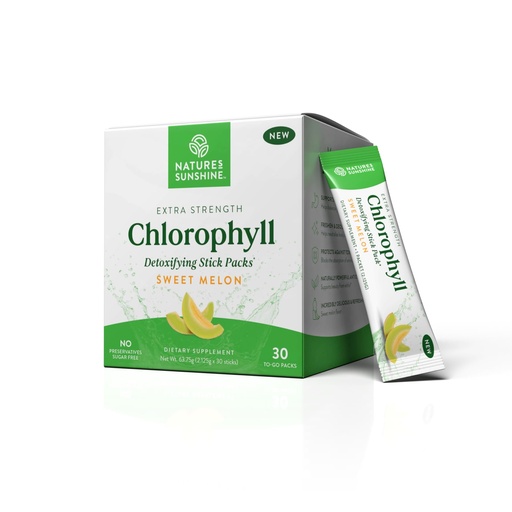 [BRSRAZIDOUHWYHI7] Nature's Sunshine Chlorophyll Stick Packs: Supercharge Your Detox and Boost Gut Health in Convenient, Delicious Stick Packs (Sweet Melon)