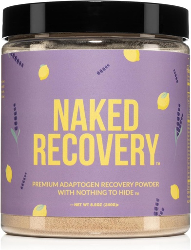 [BRSW2EI6AQIQK3LF] NAKED Inddrivelse - Mushroom supplement pulver - Lions Mane, Cordyceps, Reishi, Tart Cherries, Lemon Balm - Adaptogen Wellness Formel, Stress Relief, Muscle Recovery - 30 Serveringer
