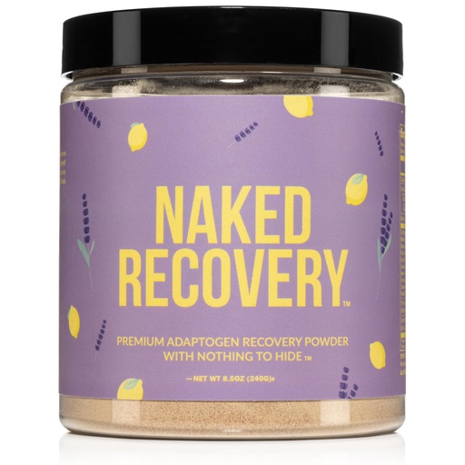 [BRSW2EI6AQIQK3LF] NAKED Recovery - Mushroom Supplement Powder - Lions Mane, Cordyceps, Reishi, Tart Cherries, Lemon Balm - Adaptogen Wellness Formula, Stress Relief, Muscle Recovery - 30 Servings