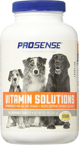 [BRSWKHY7O4DWIHLJ] ProSense vitamín Solutions 90 Gróf, Žuvacie tablety pre psy, pomáha podporiť celkový Wellness (P-87039)