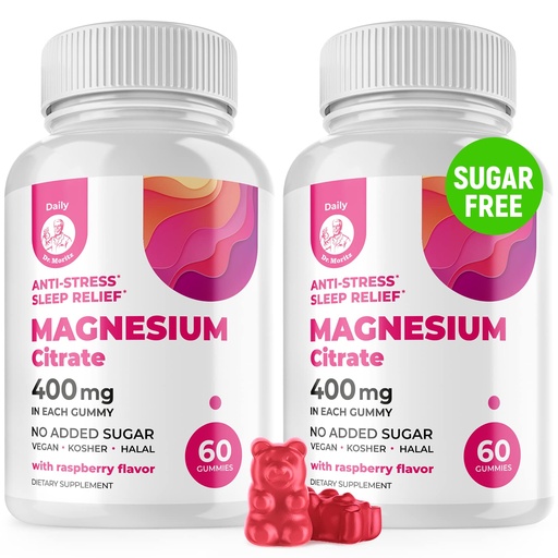 [BRSRMYDRCF5G2YI3] Magnesium Gummies Sugar-Free - Calm Magnesium Supplement for Children, Supports restful Sleep, Sugar-Free Magnesium Citrate Gummies for Kids & Adults (120 Count)
