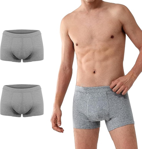 [BRSRMGI2DEMAAFA2] Battewa Cotton Incontinence Underkläder för Män Lätt Skyddande Boxer Brief Leak Bevis Underkläder För Bladder Läckage 50ml