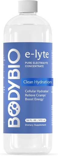 [BRSWYYITBF6WYH3K] BodyBio e-Lyte - ของเหลว electriclyte โฟกัสสําหรับความสะอาดไฮดรา, พลังงานและพลังงาน Cramp evolution - ไม่มีน้ําตาล, ไม่มีดอกไม้ไฟ, ไม่มีฟิลเลอร์, เคโต้ Friendly