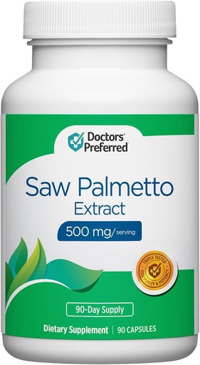 [BRSRAGLQCAAWED3H] DOCTORS'PREFRED Saw Palmetto 供男女使用 摘录补编——500 mg/Serviging → 90 capsules