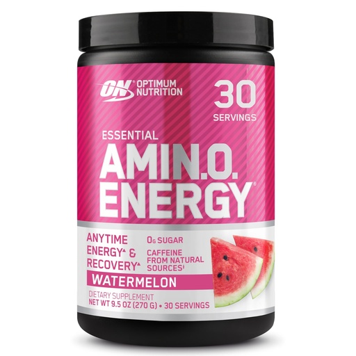 [BRSWI2QGO57AOEA3] Optimum Nutrition Amino Energy - Pre Workout with Green Tea, BCAA, Amino Acids, Keto Friendly, Green Coffee Extract, Energy Powder - Watermelon, 30 Servings (Packaging May Vary)