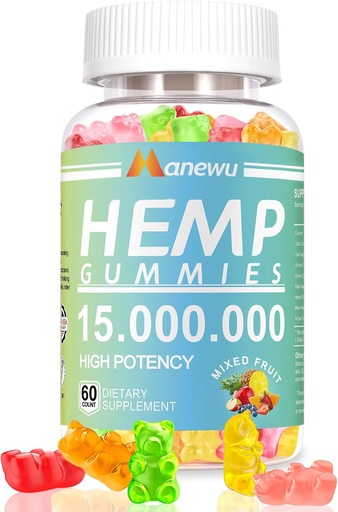 [BRSROGAKO4PAMAYV] Hemp Gummies, 60 Counts