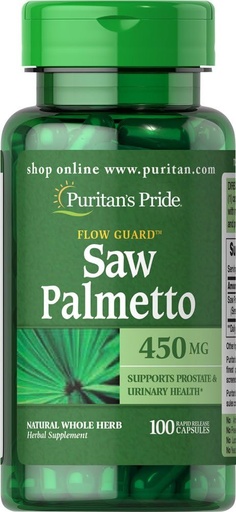 [BRSWIYYKO4NBOE3I] Puritan's Pride Saw Palmetto 450 mg 100 Capsules