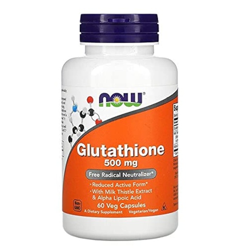 [BRSWIEDZDIEGEGTA] Now Foods Glutathione 500 mg, Pack Of 60 Veg Capsules, 82 grams