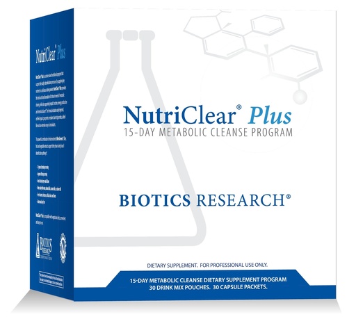 [BRSWGFD2DMIRAFLJ] Biotics Research NutriClear Plus Detox Program, Convenient. Single Pack Serving. Easy to Follow Metabolic Cleanse Program. 17 Grams Organic Pea Protein/Serving, 30 Packs. Shaker Bottle.