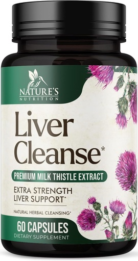 [BRSW2EANBEMAEHLZ] Liver Cleanse Detox & Tamir Formula - 20in-1 Advanced Liver Support Supplement with Silymarin Milk Thistle, Dandelion Root, Artichoke Extract, Turmeric, Choline, & Beetroot - 60 Veggie Capsules