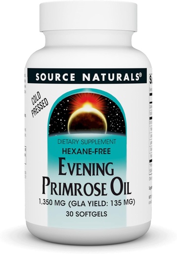 [BRSWIY35AQJRSHAV] Zdroj Naturals Evening Primrose Oil - Hexane- Free - 1350mg - GLA Yield: 135 mg - Cold- Pressed - 30 Softgels