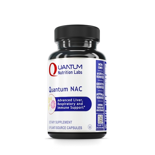 [BRSRMFIQAUMR43TG] Quantum Nutrition Labs NAC - N-Acetyl-L-Cysteine, Liver & Immune Support, NAC Supplement, N-Acetyl Cysteine, 300mg NAC Per Capsule - 60 Vegetarian Capsules