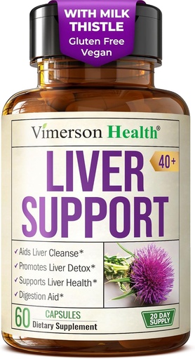 [BRSROELQBEBQY3DX] Vegan Liver Cleanse Detox & Repair – Dandelion Root Supplement with Milk Thistle & Artichoke Extract for Enzyme Support, Energy & Healthy Digestion – Herbal Liver Support Supplement. 60 Capsules, 40+