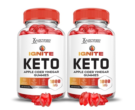 [BRSROHYZPIHGKE3F] (2 Pack) Ignite Keto ACV Gummies Advanced 1000MG Ignite Keto Gummies Formula Apple Cider Vinegar Formulated with Pomegranate Beet Juice Powder B12 Vegan Non GMO 120 Gummys