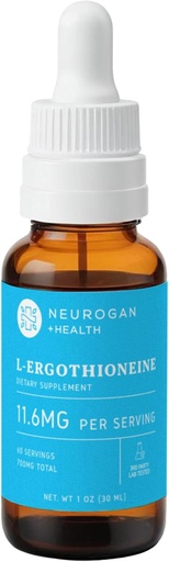 [BRSROGQRDMCQMYDO] Neurogan L-Ergothioneine Liquid Supplement - 700 MG 60 Servings (1 OZ) - Antioxidant Support, Healthy Aging & Brain Fuel* - Made in USA
