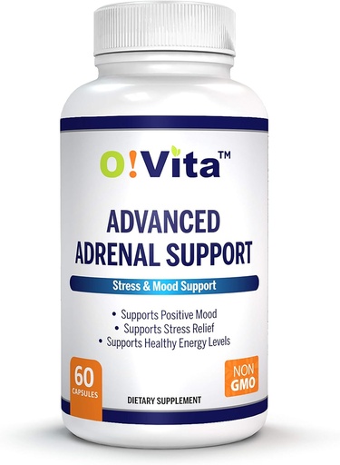 [BRSWYGIZCEIWMYDB] Advanced Adrenal Support with Ashwagandha, Panax Ginseng, Supports Adrenal Gland Health 2-Month Supply (60 Non-GMO Capsules)