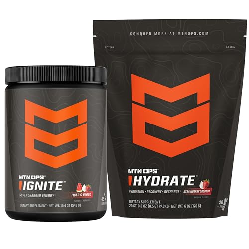 [BRSROFQTCMPAOHTZ] MTN OPS Ignite Tiger's Blood + Hydrate Strawberry Coconut Bundle