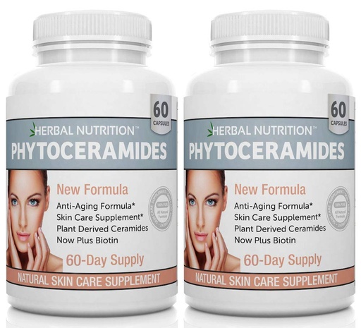 [BRSWIGYGOIFAIHTC] Phytoceramides Anti-Aging Skin Hydration Supplement, 120 Capsules | Rice-derived phytoceramides to support skin hydration, elasticity, smoother-looking skin, and a more youthful appearance.