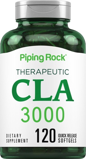 [BRSROHABAAHWAFI3] Piping Rock CLA Supplements | 3000mg | Conjugated Linoleic Acid | 120 Softgels | Non-GMO, Gluten Free