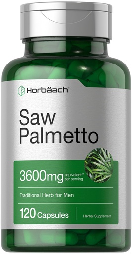 [BRSWGAI2CUFGMFLP] Horbäach Saw Palmetto Extract | 120 Capsules | Non-GMO and Gluten Free Formula | from Saw Palmetto Berries