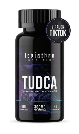 [BRSWYCQQOABGYHQ2] Leviathan Nutrition TUDCA Bile Salts 300mg - Tudca (Tauroursodeoxycholic Acid) Supplement 60 Capsules