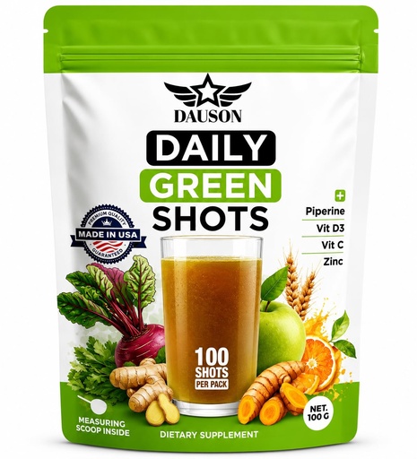 [BRSRAHY5PMJQ42TZ] Super Greens Supplement for Energy, Immunity & Gut Health – Herbal Blend with Wheatgrass, Matcha, Beetroot, Ashwagandha, Turmeric & Prebiotics – 100 Daily Shots