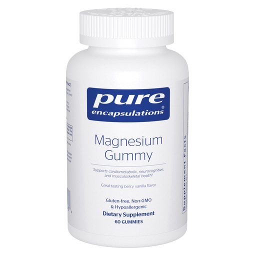 [BRSROBT2DIMGG2T5] Pure Encapsulations Magnesium Gummy - Magnesium Citrate - Supports Heart Health & Relaxation* - for Children & Adults - Vegan & <0.5g Sugar per Gummy - 60 Gummies