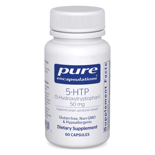 [BRSWIY37AEIRWDTE] Pure Encapsulations 5-HTP 50 mg | 5-Hydroxytryptophan Supplement for Brain, Sleep, Eating Behavior, and Serotonin Support* | 60 Capsules