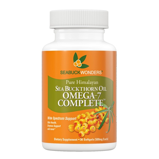 [BRSW2ZQ5OJ7AG3I3] SeabuckWonders Organic Sea Buckthorn Oil Omega-7 Complete, 30 Softgels, 15 Day Supply, with Omega 3, 6 & 9, Supports Hair, Skin & Nails, 100% Pure with Zero Filler Oil