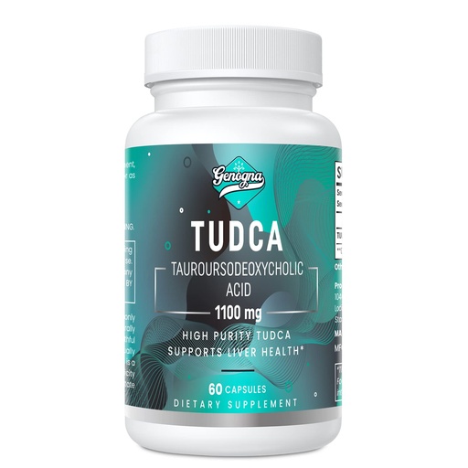 [BRSRM2QEAR5WOEIY] TUDCA 1100mg-Liver Support Supplement for Detox Cleanse, Water-Soluble Bile Salts with Strong Bitter Taste, 60 Vegan Capsules,Non-GMO,Gluten-Free