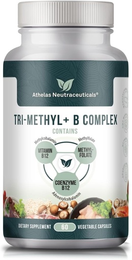 [BRSRAYIEPIFGOD33] Tri-Methyl+ B Complex Methylated B Vitamins - Full Spectrum Methyl B Complex Vitamin Supplement For MTHFR Support with Active Forms of B12 Methylcobalamin, Adenosylcobalamin, and Methylfolate
