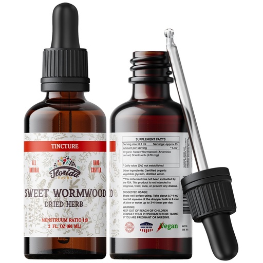[BRSROFIDAANGG3LG] Sweet Wormwood Organic Tincture - Natural Intestinal Cleanse and Digestive Cleanse Supplement - Wormwood Herb Extract for Detox - Made in USA - 2 Fl Oz (Sweet Wormwood - 2 Fl Oz)