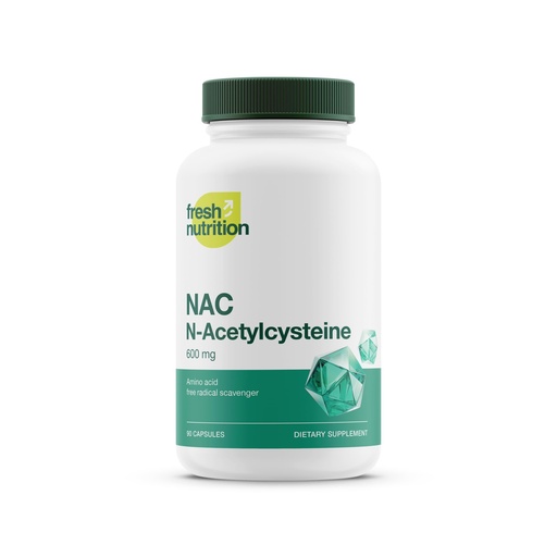 [BRSWGBIHCEMWCA3X] NAC Supplement - N Acetyl Cysteine - High Dosage 600mg - Amino Acids - Vegan Friendly - Pure NAC Powder - 90 Capsules