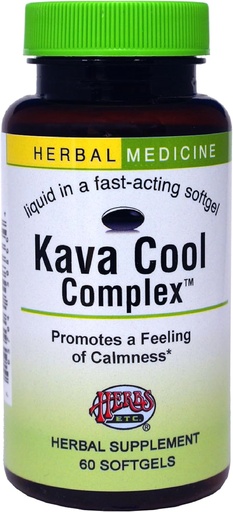[BRSWIYYMAAOQGALC] 草药 Etc. Kava Calm Complex - 支持自然放松的草药补充 - 支持休息 - 神经舒缓补充 - 60 Softgels (60 services)