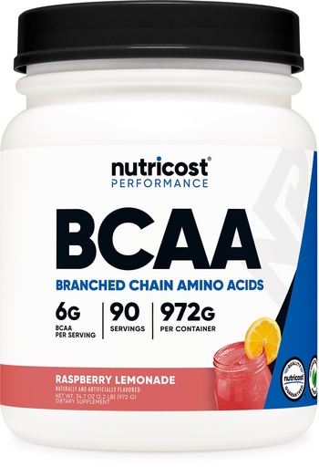 [BRSWGFDRDIORA3DF] Nutricost BCAA Powder 2:1:1 (Raspberry Lemonade, 90 Servings)