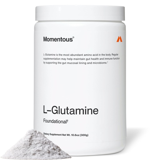 [BRSW2BI6CAPWYHIY] Momentous L-Glutamine Powder - Gut Health & Muscle Recovery Supplement - Boosts Exercise Performance & Immune Function - NSF Certified for Sport - 5 g - 60 Servings