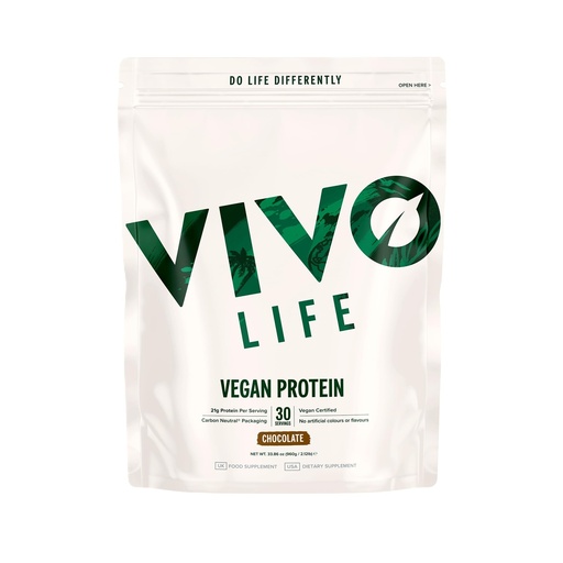 [BRSW2FAQOAOWGH32] Vivo life Vegan Protein Powder | 21g Pea & Hemp, Plant Based Protein per Scoop | 30 Servings (31.7 oz, Vanilla)